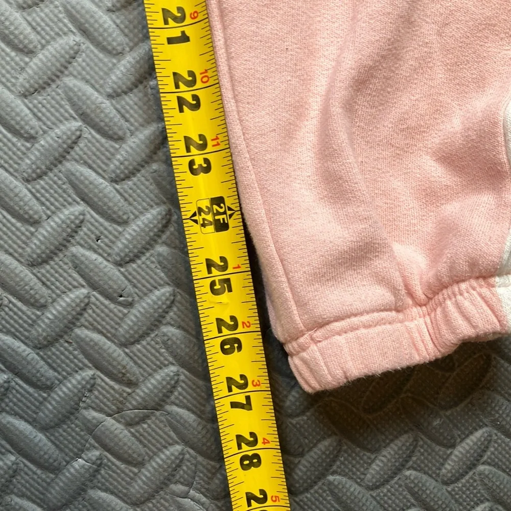 SO The Lounge Life Jogger Juniors Pink and‎ White With Side Stripes Size XS